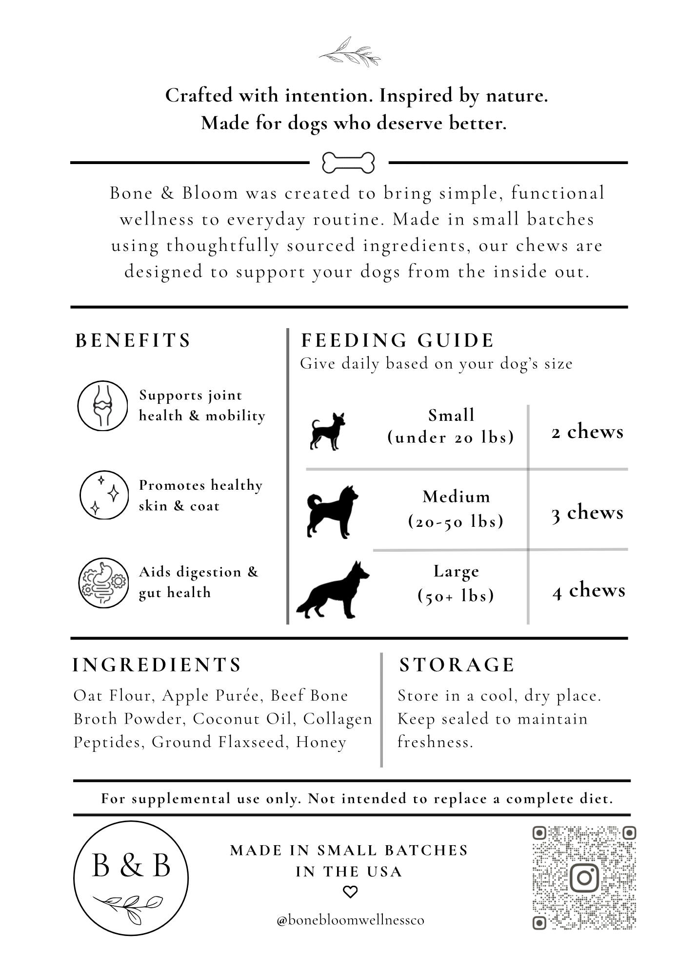 Bone & Bloom Wellness Chews
